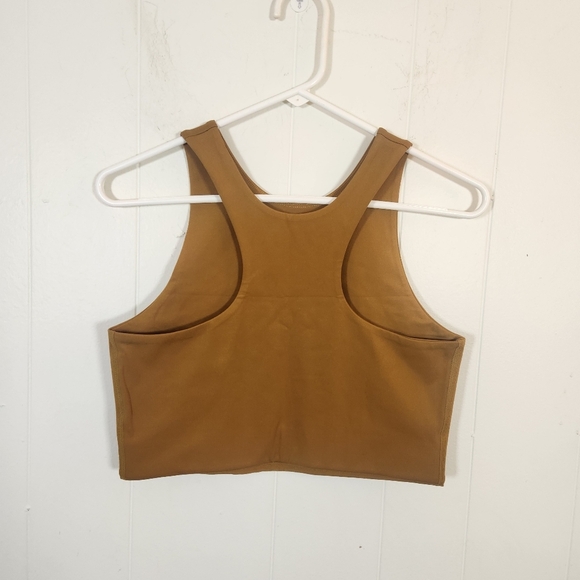 Girlfriend Collective Paloma Bra High Waist Legging Set Size Large In Saddle - Picture 12 of 16